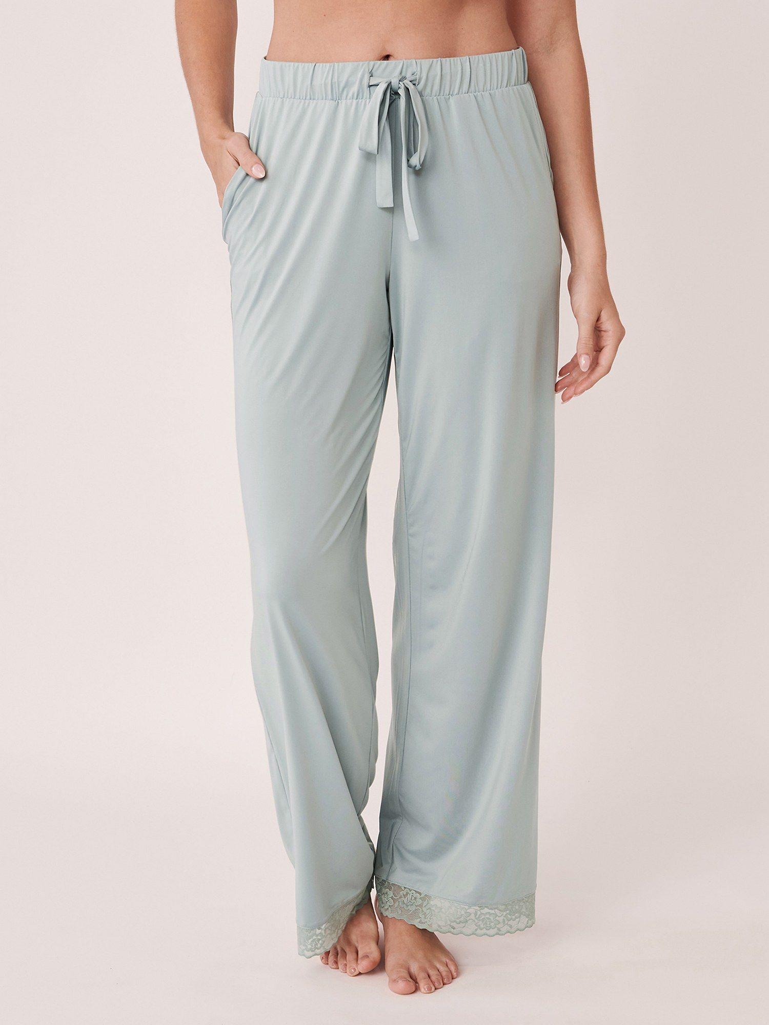 recycled fibers wide leg pants