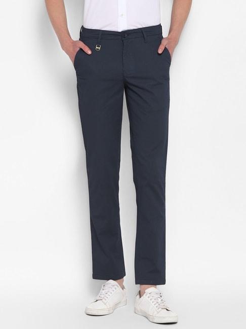 red chief blue narrow fit trousers