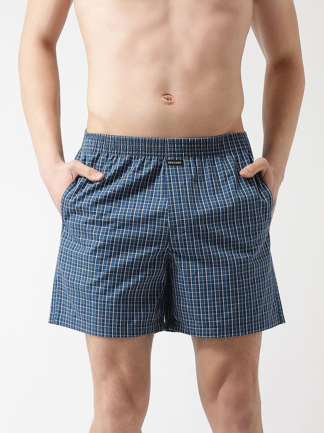 red chief checked cotton boxers