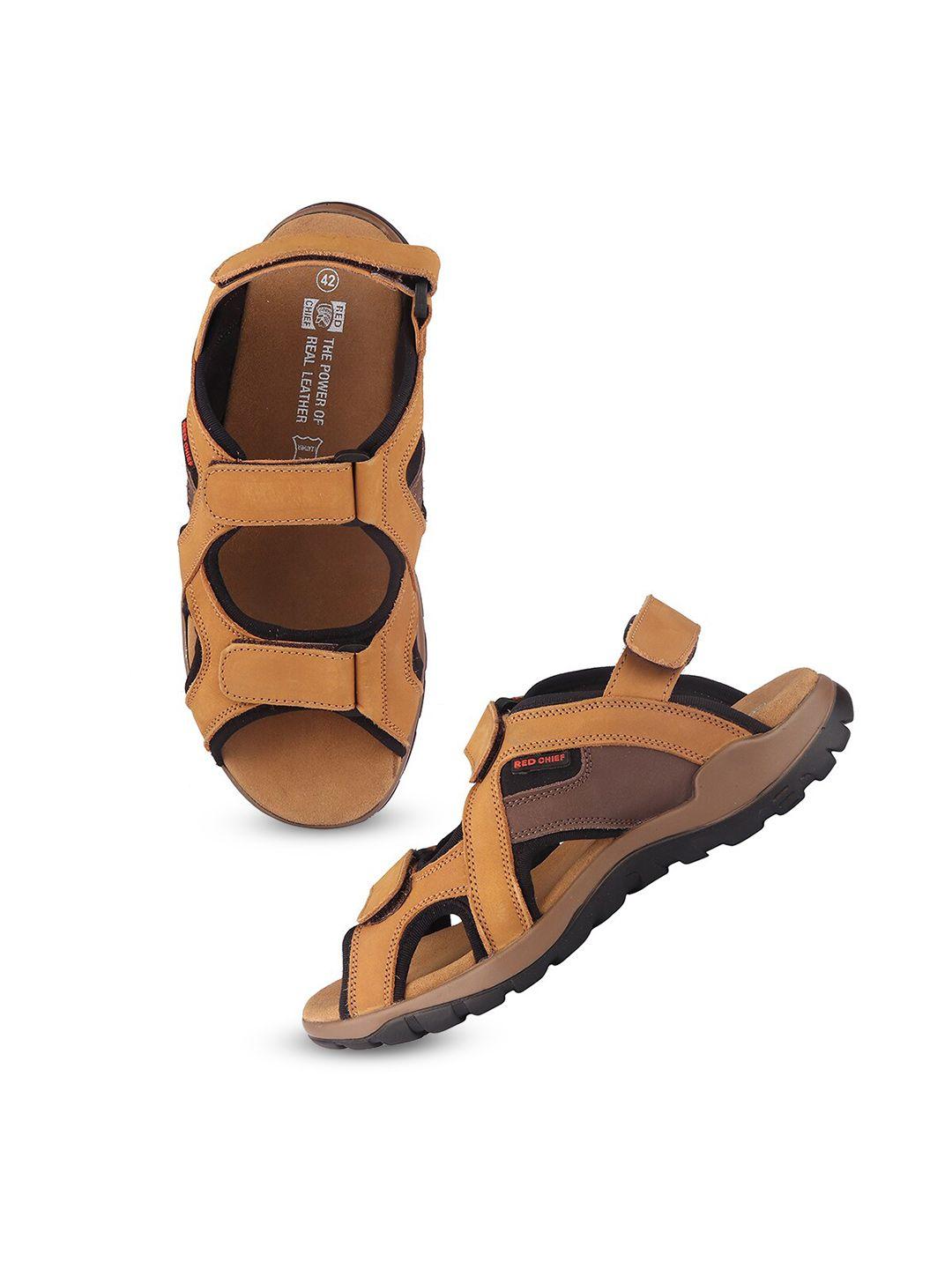 red chief men leather comfort sandals