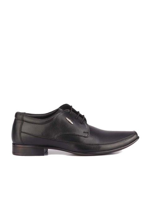 red chief men's black derby shoes