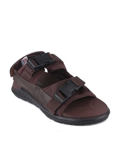 red chief men's brown back strap sandals