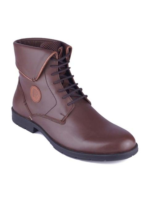 red chief men's brown derby boots