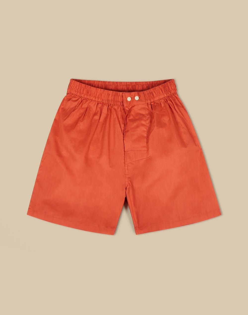 red cotton boxer shorts