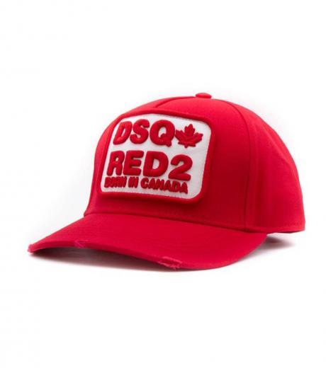 red logo baseball cap