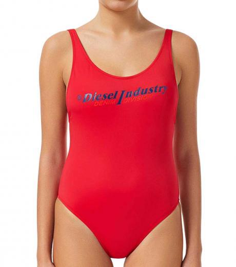 red logo printed bfsw-slia one piece swimsuit
