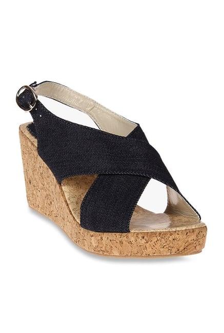 red pout navy back strap wedges