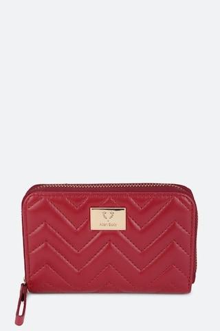 red quilted casual polyurethane women clutch