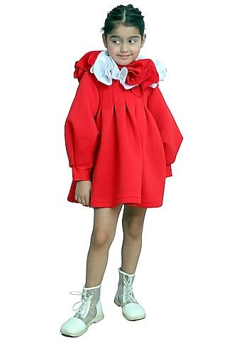 red scuba dress for girls