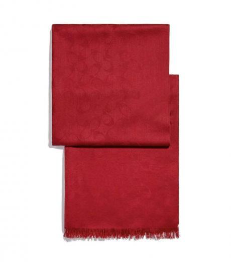 red signature scarf