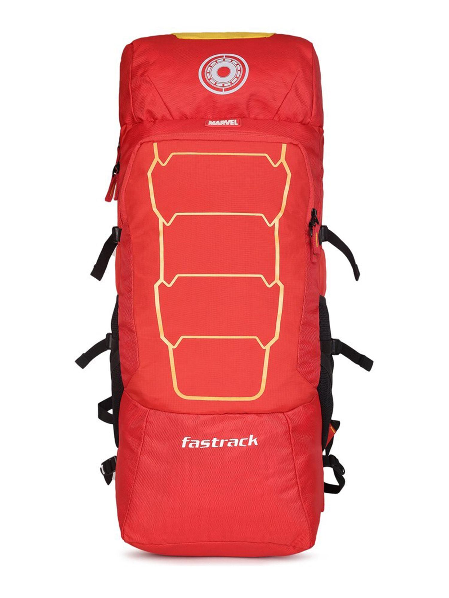 red solid bagpack