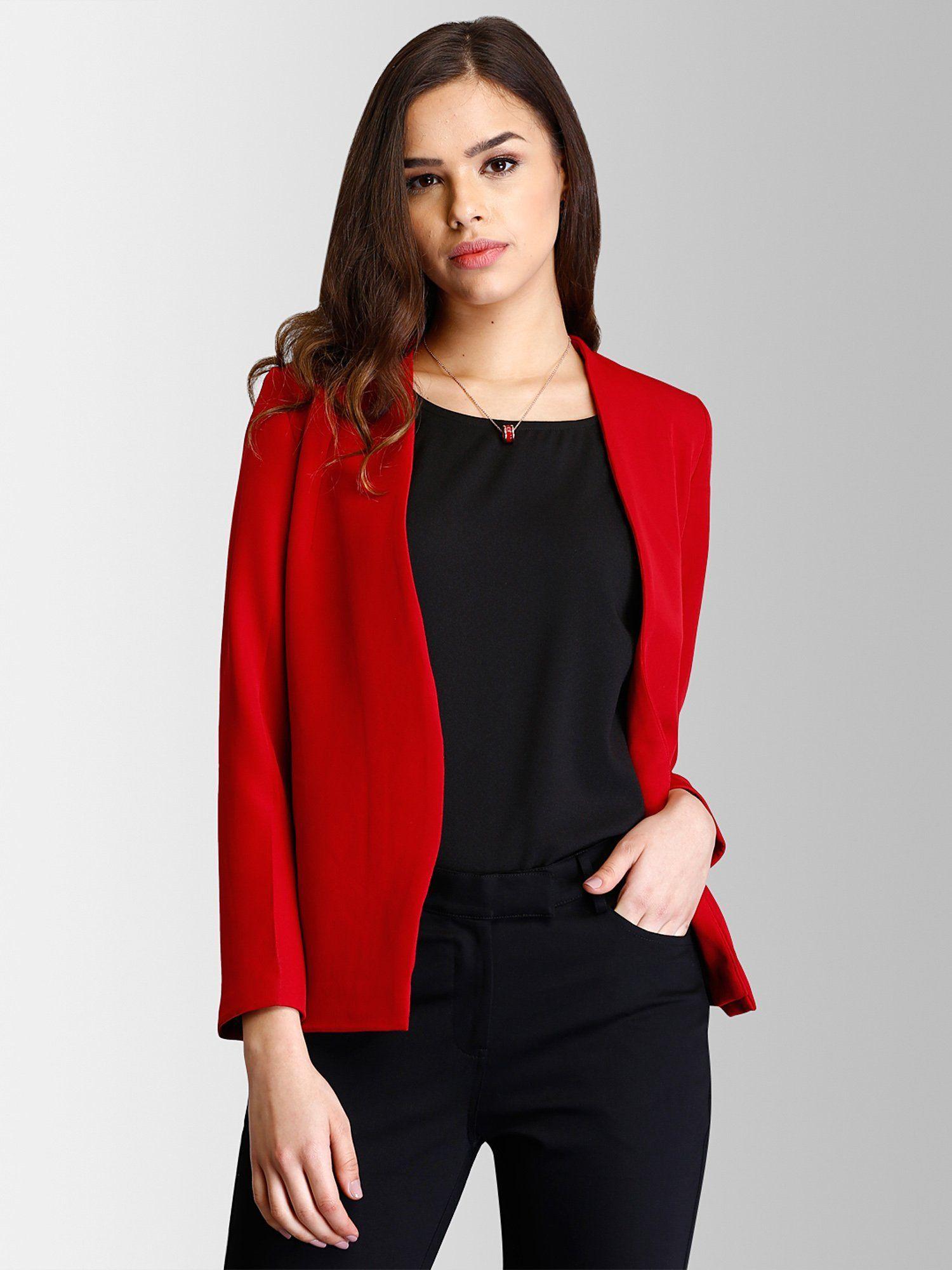 red stylish blazer