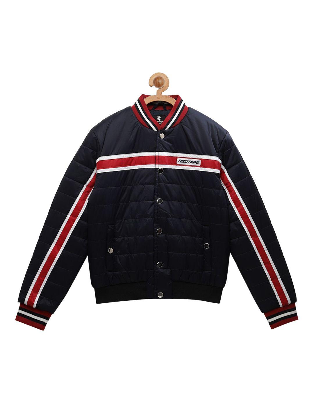 red tape boys navy blue solid padded jacket
