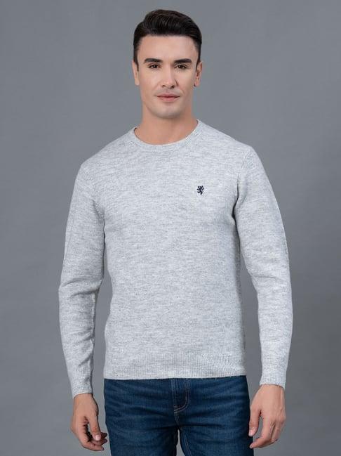 red tape grey melange regular fit sweater