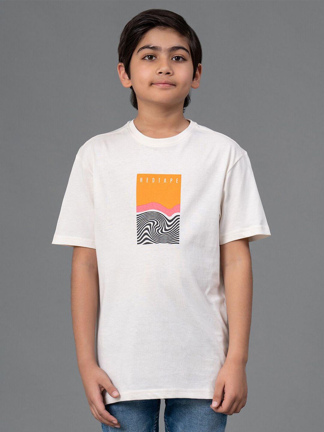 red tape kids graphic printed t-shirt