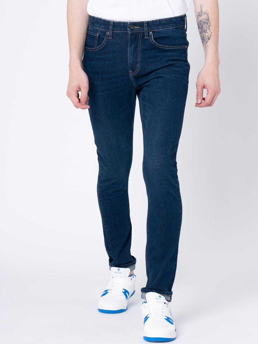 red tape men mid-rise skinny fit stretchable jeans
