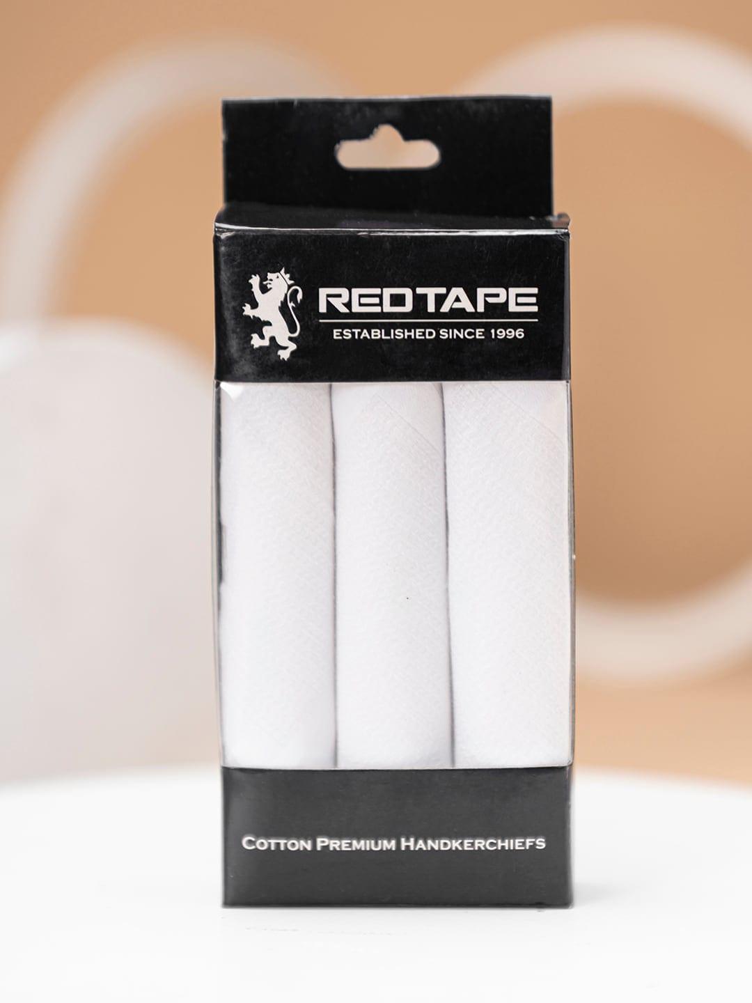 red tape men pack of 3 pure cotton handkerchieves