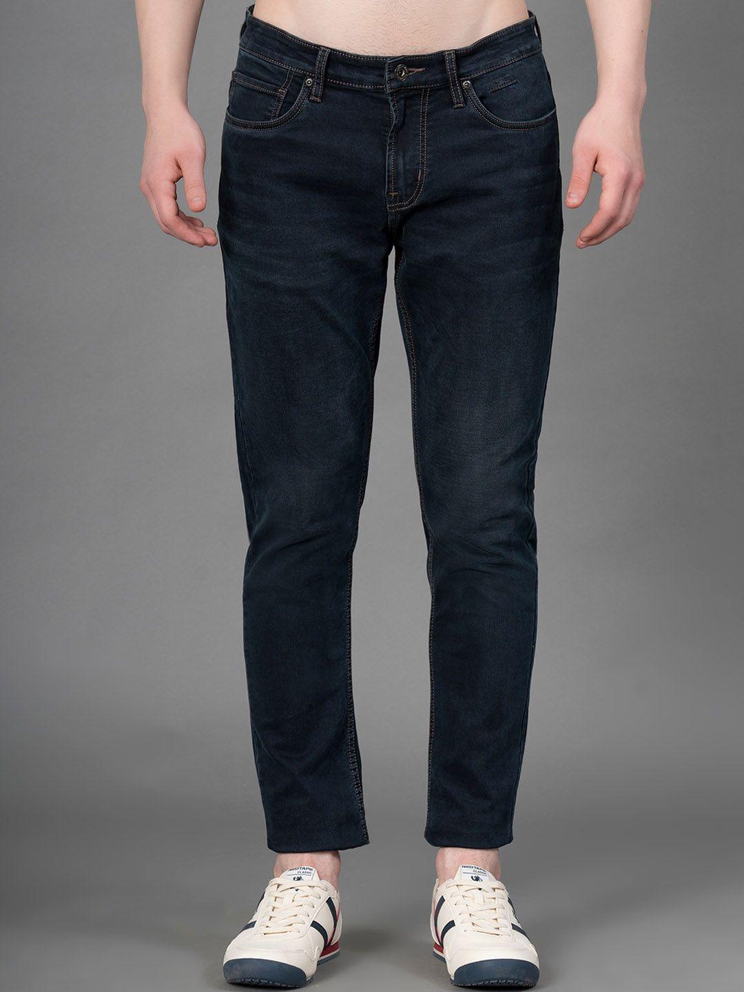 red tape men skinny fit clean look mid-rise stretchable jeans