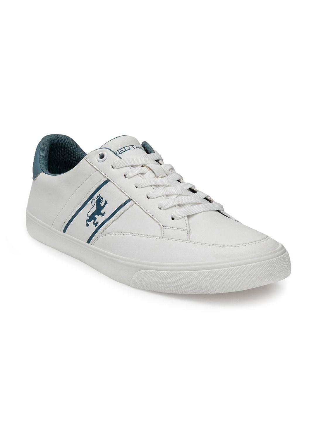 red tape men white lace-up casual sneakers