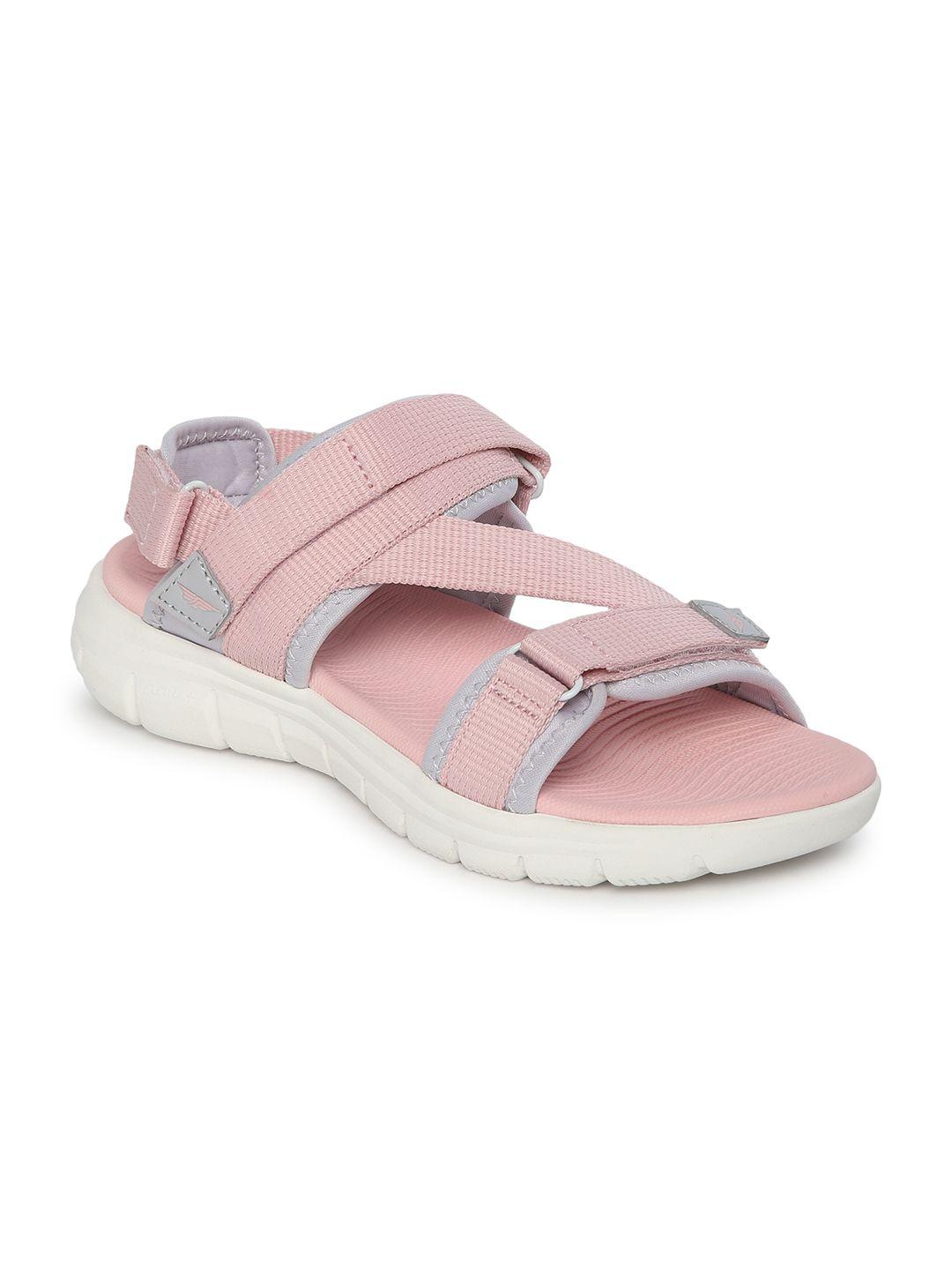 red tape women pink sports sandals