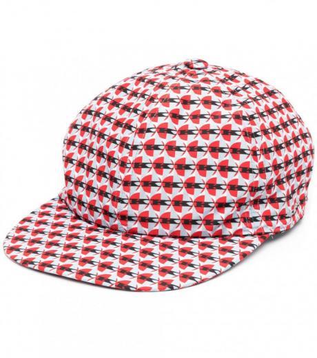 red baseball hat