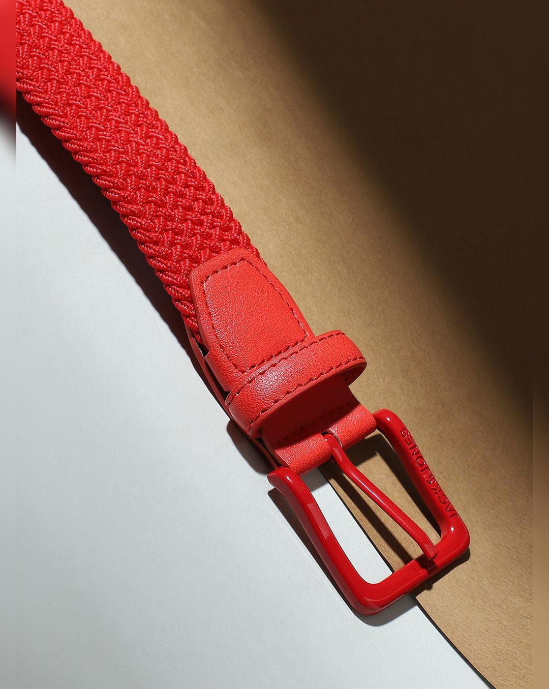 red braided belt