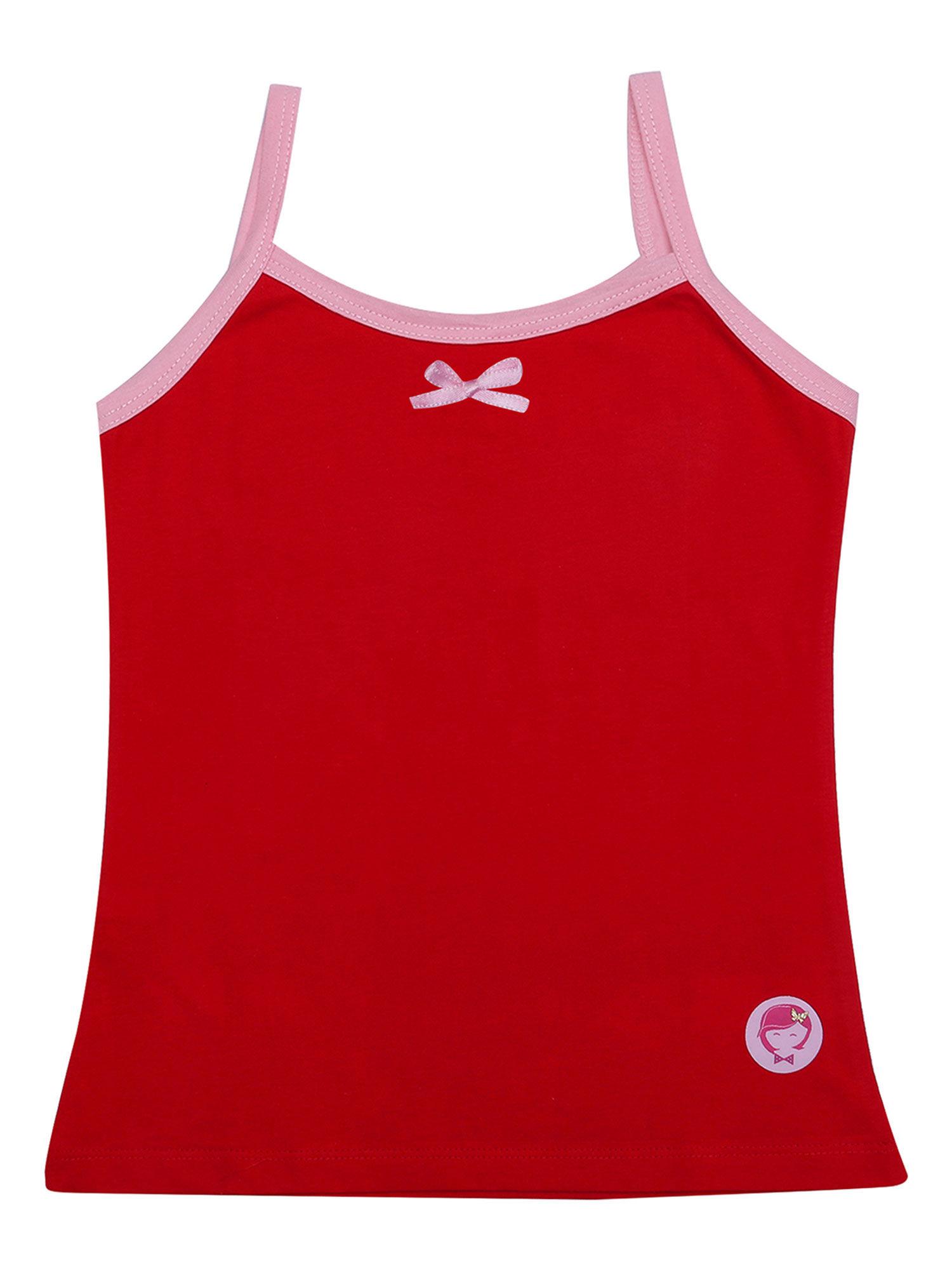 red camisole/slip for girls (pack of 1)