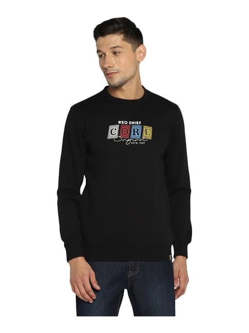 red chief black round neck sweatshirt