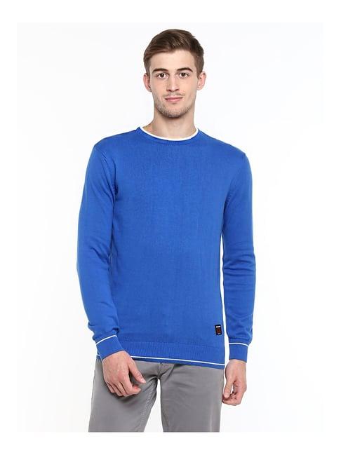 red chief blue regular fit sweater