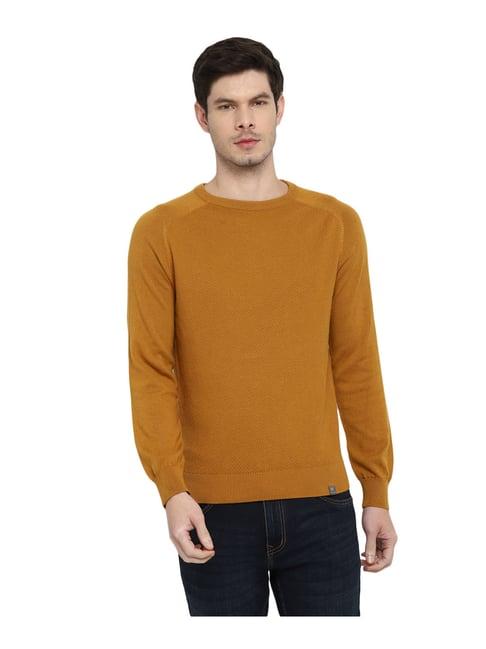 red chief light brown regular fit sweater