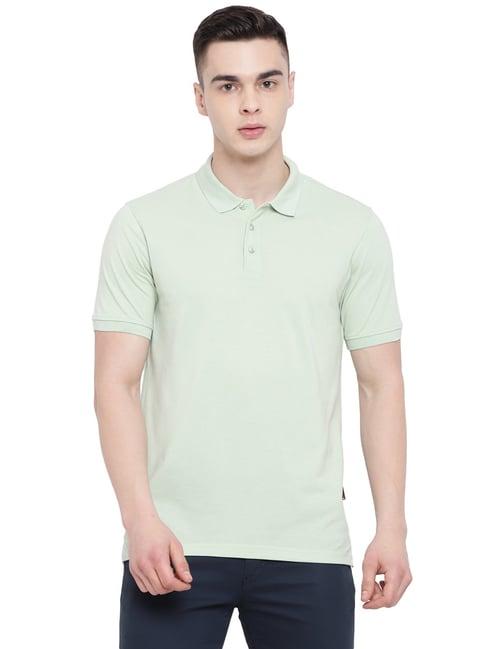 red chief light green regular fit polo t-shirt