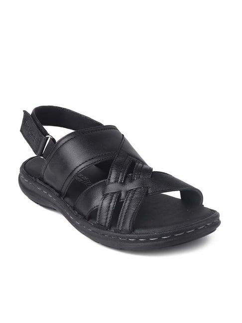 red chief men's black back strap sandals