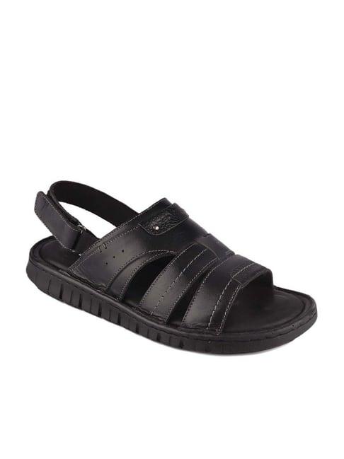 red chief men's black back strap sandals