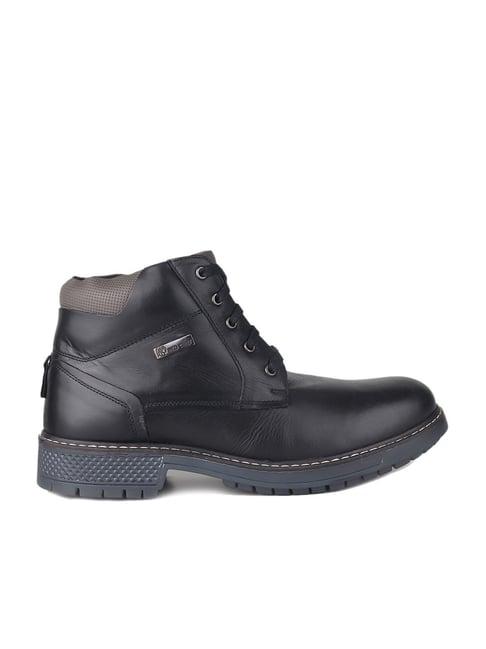 red chief men's black derby boots