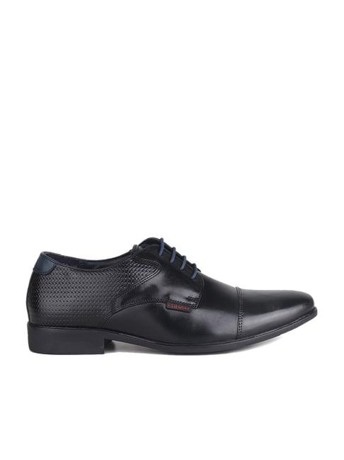 red chief men's black derby shoes