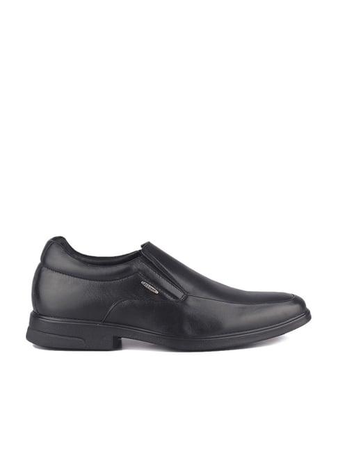 red chief men's black formal loafers