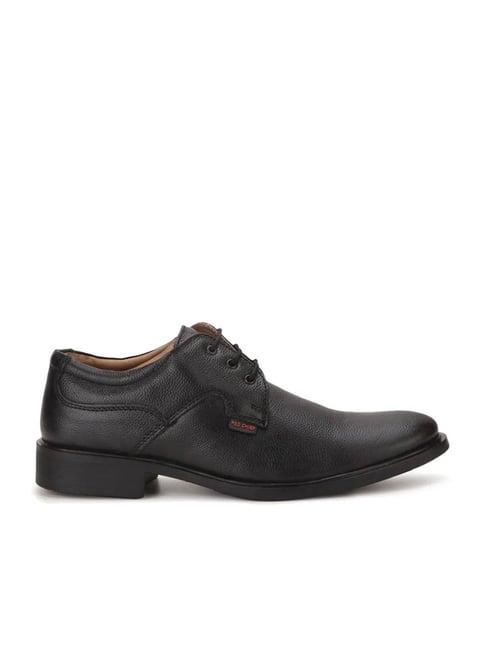 red chief men's black formal shoes