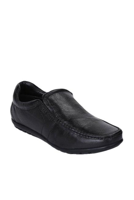 red chief men's black formal slip-ons