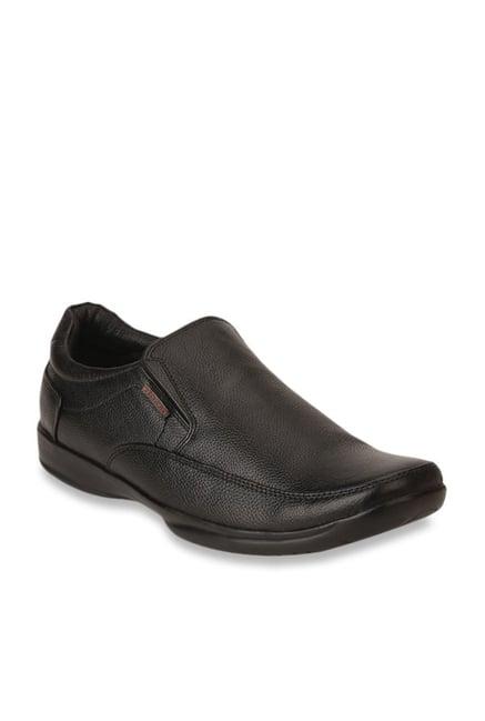 red chief men's black formal slip-ons