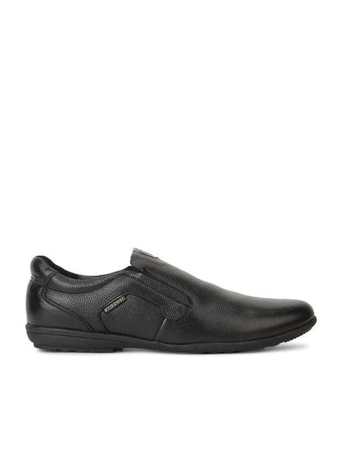 red chief men's black formal slip-ons