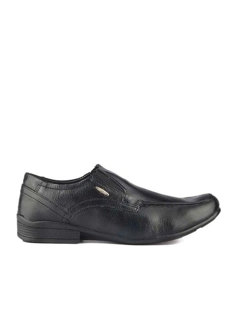 red chief men's black formal slip-ons