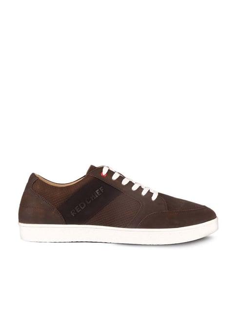 red chief men's brown casual sneakers