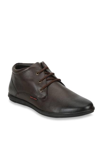 red chief men's dark brown chukka boots