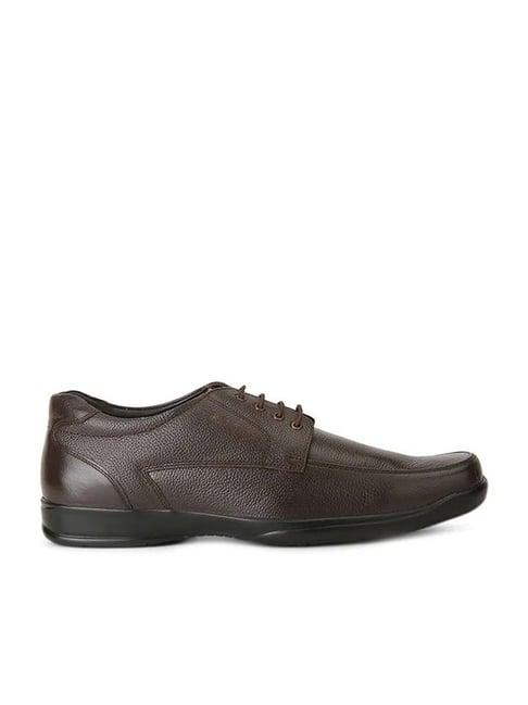 red chief men's dark brown derby shoes