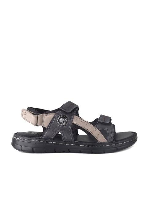 red chief men's navy floater sandals