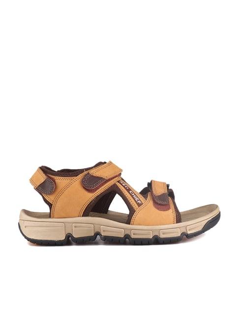 red chief men's rust brown floater sandals