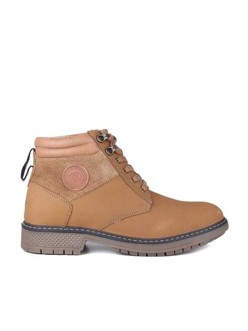 red chief men's rust derby boots