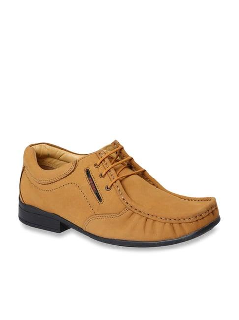 red chief men's rust formal shoes