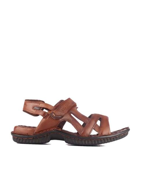 red chief men's tan ankle strap sandals