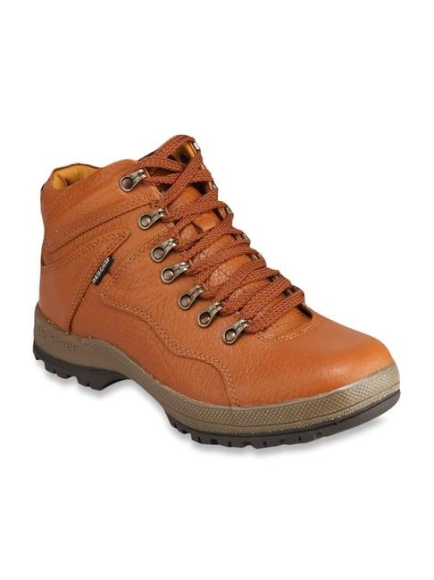 red chief men's tan casual boots